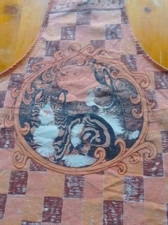 Vintage apron Designed by BRENDA LATHAM CHEESE British Artist