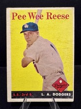 1958 Topps Baseball #375 Pee Wee Reese