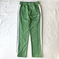 Palm Angels Tracksuit Bottoms Pants Men's L Green Joggers Ankle Zip Authentic