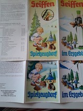 Werbung Seiffen Erzgebirge Nussknacker Engel   2 Prospekte  1964  2 AK 1992