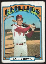 Larry Bowa 1972 Topps #520 JM