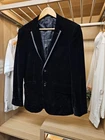 Giorgio Armani Black Velvet Blazer Jacket small IT 46 Smart Formal Luxury tuxedo