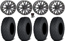 System 3 SB-4 14" Wheels Black (4+3) 30" Coyote Tires Textron Wildcat XX