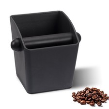 HOMEE Espresso Knock Box,Rectangular Coffee Knock Box with Large Capacity and...