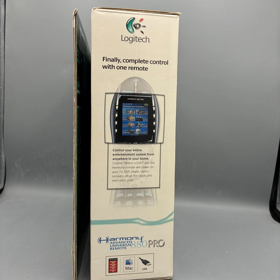 Logitech Harmony 880 Advanced Universal Remote Control Black New in Box - Image 3 of 4