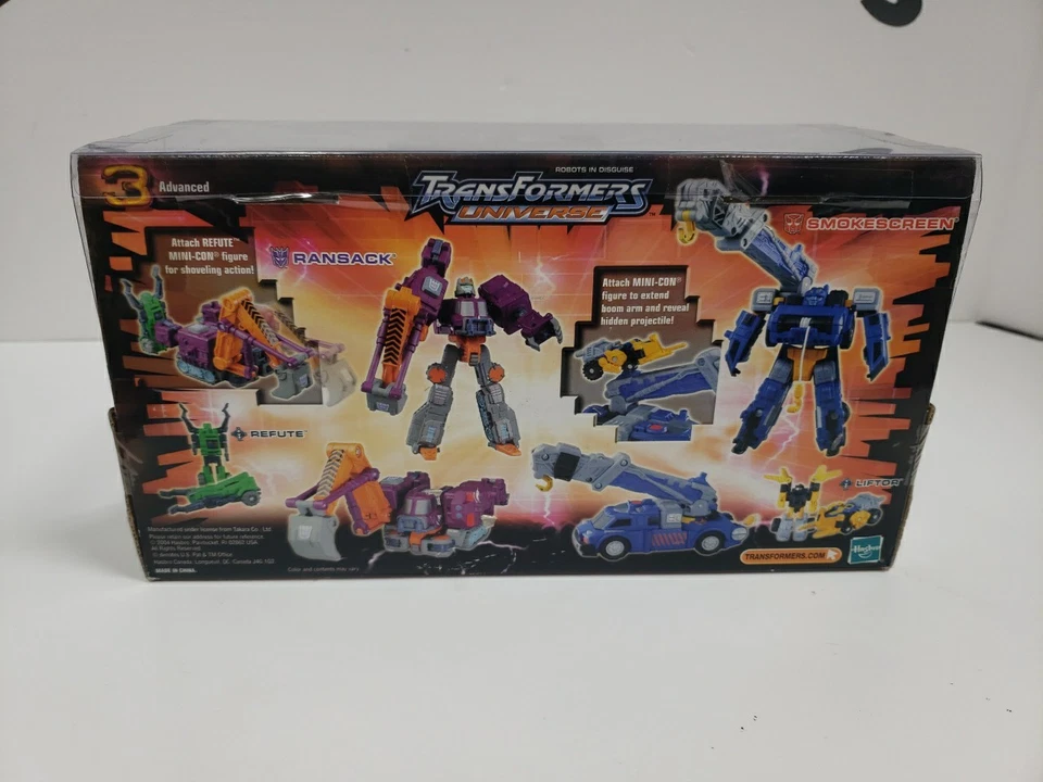 Transformers Universe - SMOKESCREEN VS RANSACK - New - Sealed - Hasbro - 2004 - Image 3 of 4
