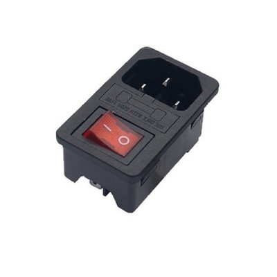 3-in-1 Power Socket with LED Switch and Fuse Designed for For AMERICAN 125V Use