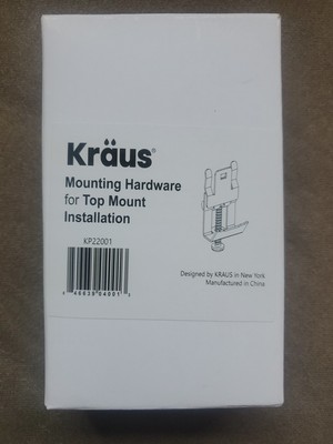 Kraus Kitchen Sink Mounting Hardware, Top Mount, 12 Pieces, NEW IN BOX, KP22001