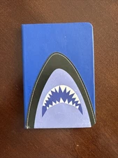 Jot SHARK JAWS LIKE Lined Notebook  / Diary / Journal • 60 Sheets Faux Leather