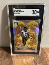 2025 Panini Donruss Downtown! Brian Thomas Jr. #2 SGC 10 Jaguars Insert