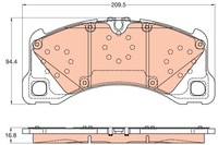 TRW GDB2052 BremsklöTze, BremsbeläGe FüR Porsche Macan (95B)