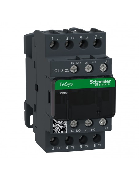 Contacteur TeSys 4 pôles AC-1 de Schneider pour couper 25A en 220V