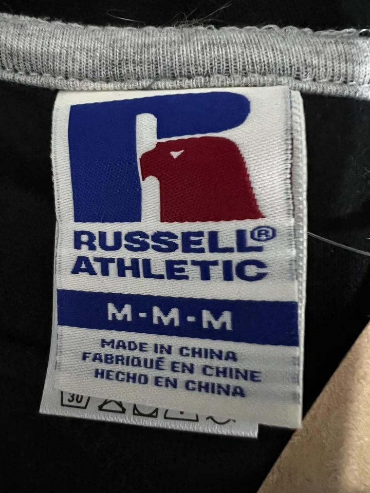 Russell Athletic Sweatshirt Boys Medium Crewneck Pullover Football Two Tone - Image 3 of 4