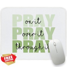 Green Christian Mouse Pad Bible Verses Religious Scripture Desk Gift