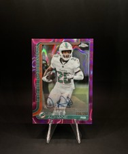 2025 Topps Chrome Football Devon Achane Auto Pink Lava /250 Miami Dolphins 💎