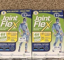  2 PK 18 PATCHES JOINT FLEX Fit Therapy FAR-INFRARED Universal DRUG-FREE x10/27