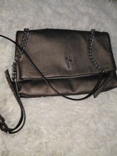 Women  s Bronze Metallic Crossbody Bag Chain Strap Magnetic Flap