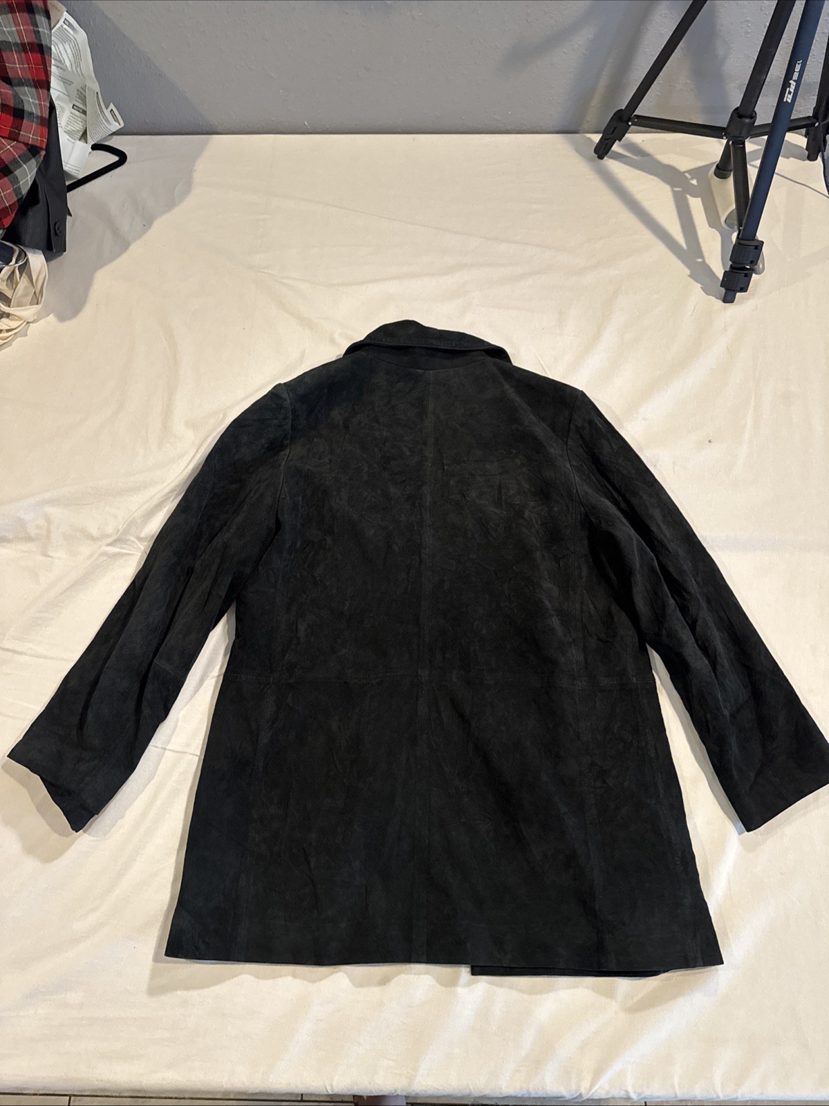 Bernardo Black Suede Jacket Button Down - image 6