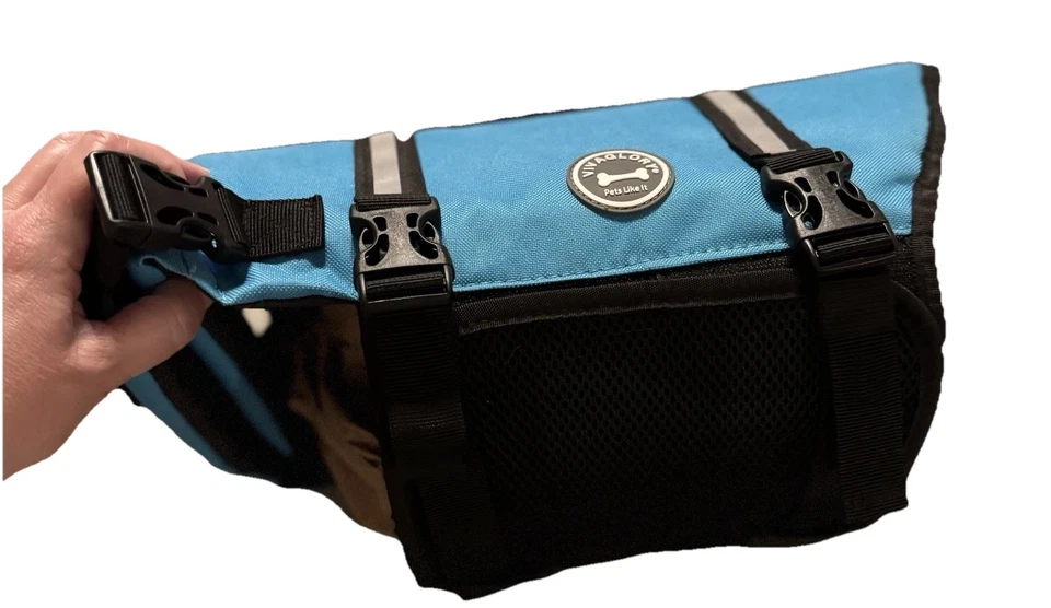 Chaleco salvavidas Vivaglory para perro, talla M  Foto 3 de 4