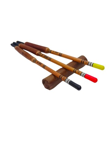 Handmade Bodied Elderberry Wagglers. Handmade Fishing Floats. Set of 3 - Picture 4 of 14