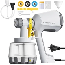InoKraft Paint Sprayer, 600w HVLP Sprayer Includes 3 Patterns & Whole Cleaning