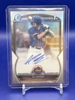 2023 Bowman Draft AJ Ewing Chrome 1st Prospect Auto Refractor /499 New York Mets
