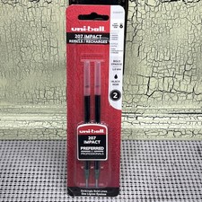 Uniball Refill for Gel Impact Gel Pens, Bold Conical Tip, Black Ink, 2/Pack