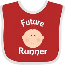 Inktastic Future Runner Baby Bib Running Cute Kids Childs Shower Clothing Infant