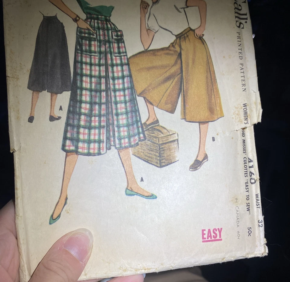 Vintage MCCALLS 4160 Waist 32” 1956 pants Variations - Complete - Image 4 of 4