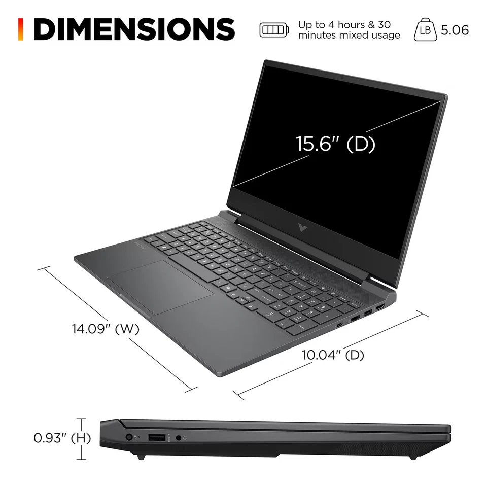 HP - Victus 15.6" 144Hz Full HD Gaming Laptop - Intel Core i5 - 8GB Memory - ... - Image 4 of 4