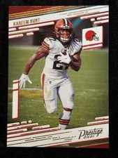 Kareem Hunt 2021 NFL Cleveland Browns Prestige Panini Football Card #124