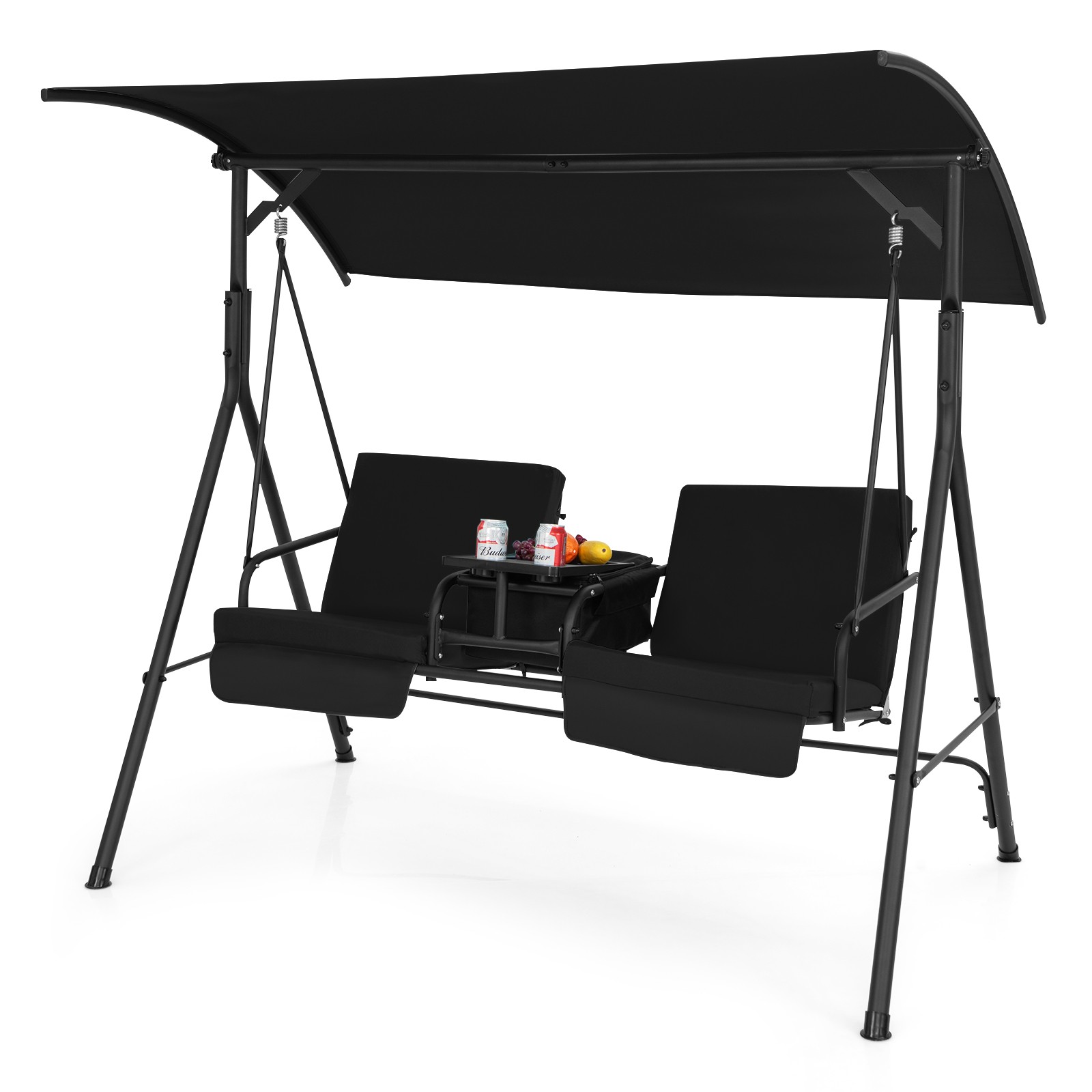 & Removable Cushions Black