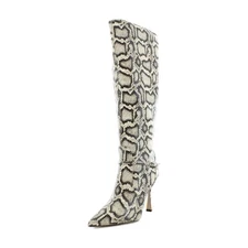 Sam Edelman Elia Wide Calf Women's Boots Roccia Python  Size 7.5 M