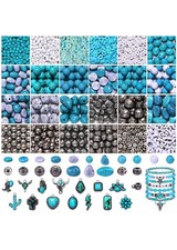1800PCS Western Beads Charms for Jewelry Making Turquoise Clay Heishi Beads ...