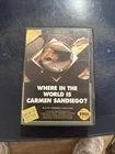 Electronic Arts Carmen Sandiego Sega Genesis Manual Included World Almanac