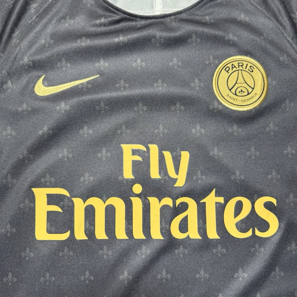 Camiseta deportiva de fútbol Nike 2018-19 PSG Paris Saint-Germain prepartido juvenil grande Foto 2 de 4