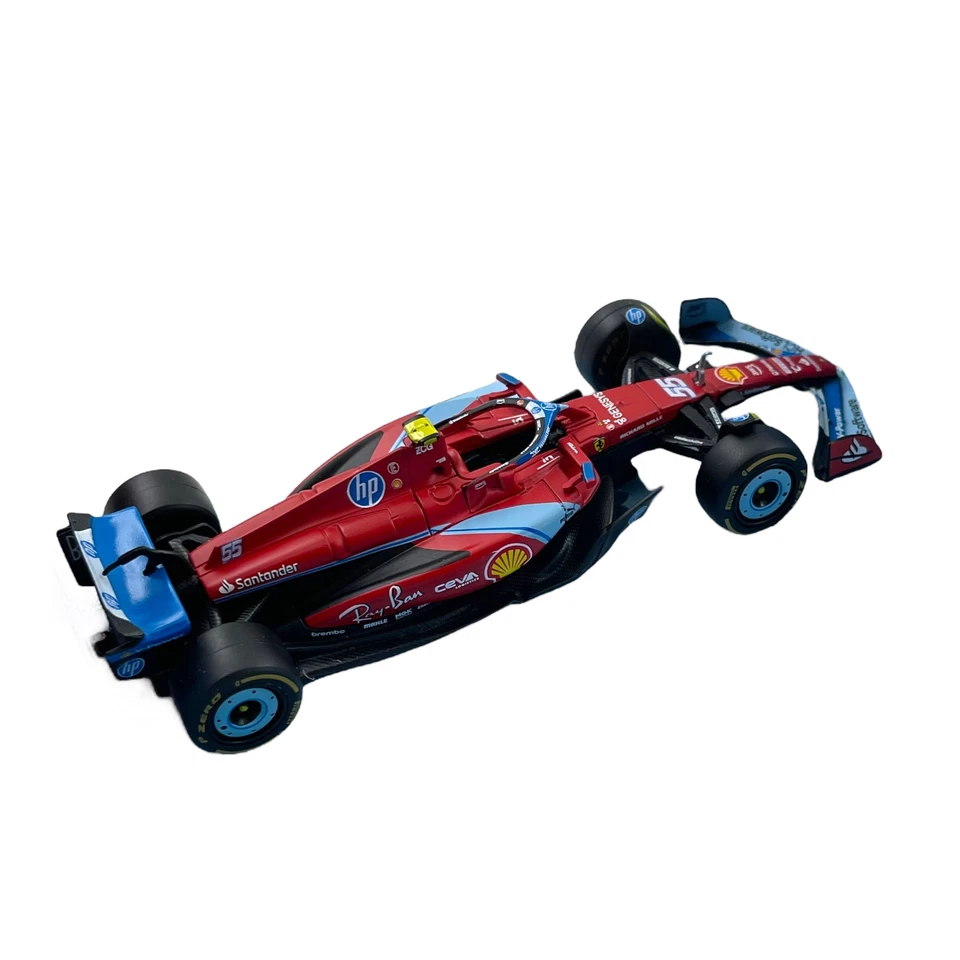 Modellino F1 Bburago 1/43 Race&Play Ferrari SF-24 C. Sainz #55 Miami GP 2024 - Immagine 2 di 4