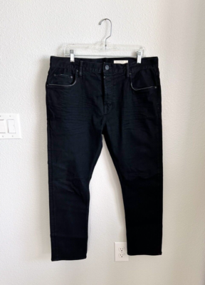 cigarette skinny fit stretch denim jeans AllSaints Cigarette Skinny Fit Stretch Denim Jeans Men's Size 36 Black