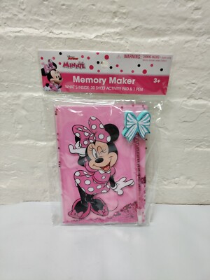 Minnie Mouse Disney Junior Glitter Memory Maker Activity Pad With Bow Pen