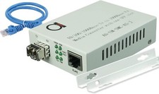 Multimode LC 850 nm Gigabit Fiber Media Converter - Includes SFP 550 m 0.34