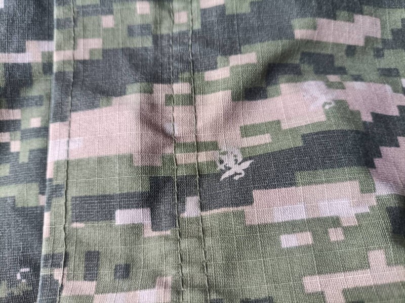 関送込 Camouflage Clash Rolled Cuff Tee combat-shirt-flammhemmend-mil-