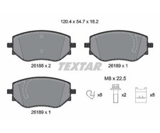 Bremsbelagsatz, Scheibenbremse Q+ TEXTAR 2618801 für Renault