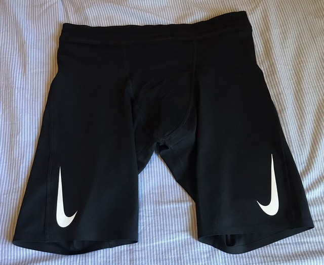 NWT - NIKE AEROSWIFT HALF RACING TIGHTS- ELITE TEAM - BLACK - MENS MEDIUM | eBay