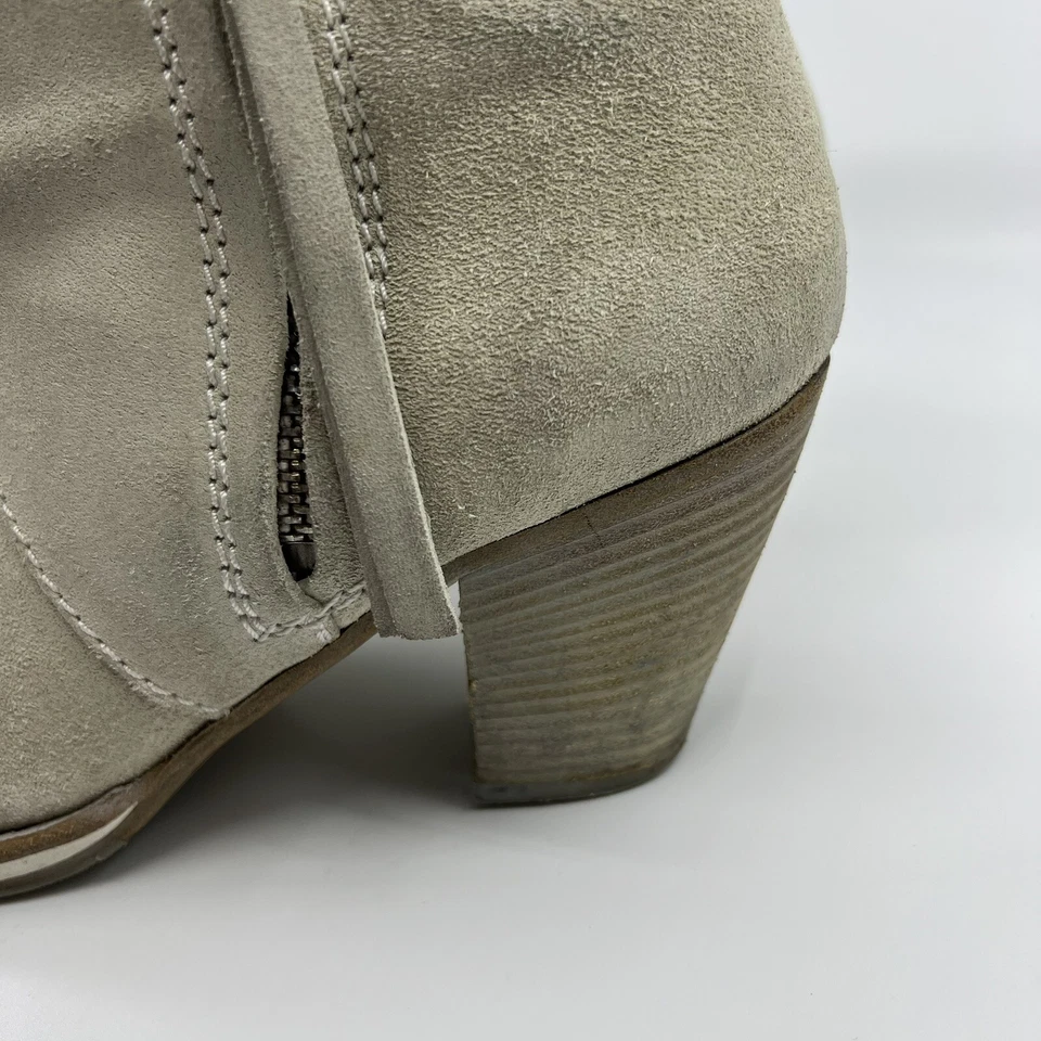 Bota al tobillo Acne Studios pistola gamuza crudo 40 cuero mujer 10 flecos Foto 4 de 4