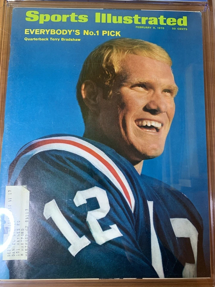 TERRY BRADSHAW (1970) Feb Sports Illustrated CGC 8 VF *Newly Graded 1/1 FREE DEL - Image 2 of 4