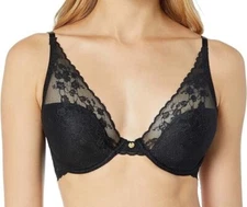 Natori Women's Cherry Blossom Convertible Underwire Bra / 30DD / Black / 721191