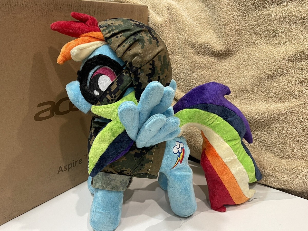 MLP Rainbow Dash Plush Handmade Military