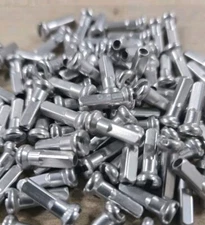 14mm SILVER  Alloy Aluminum spoke nipple 14g (2.0mm) Custom amounts