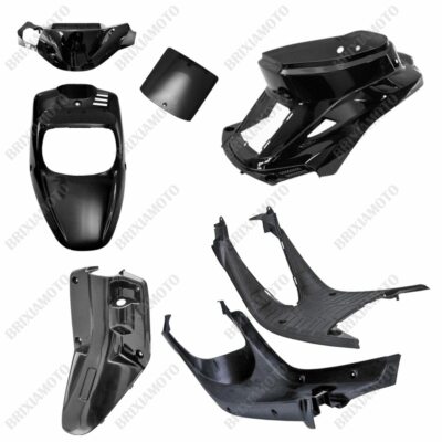 KIT 4 FAIRINGS GLOSSY BLACK + 3 NEUTRAL FAIRINGS MBK BOOSTER 50 YAMAHA BW'S 1988-2003