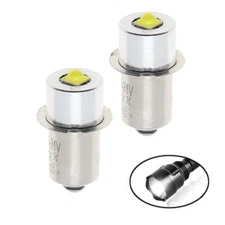 1-10PCS LED Flashlight Bulb 6-24V White P13.5S Base Bulbs Torch LED